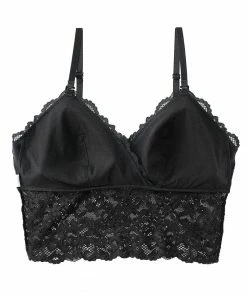 Aimerfeel Stretch Lace Bra Top (cross-open Type)