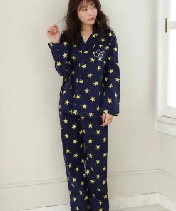 Aimerfeel Shirt Pajamas Top-Bottom Set SLEEP