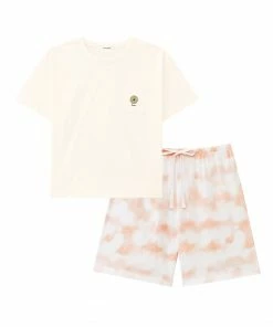 Aimerfeel Fruit Embroidery Top And Bottom Set SLEEP