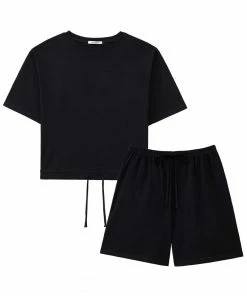 Aimerfeel SLEEP Drawstring Lounge Top-Bottom Set