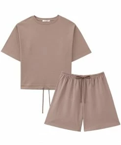 Aimerfeel SLEEP Drawstring Lounge Top-Bottom Set