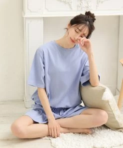 Aimerfeel SLEEP Drawstring Lounge Top-Bottom Set