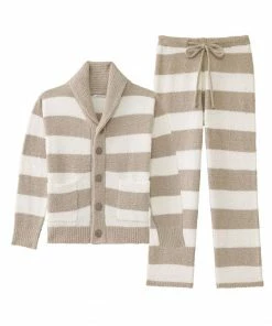 Aimerfeel Border Chenille Yarn Top And Bottom Set SLEEP