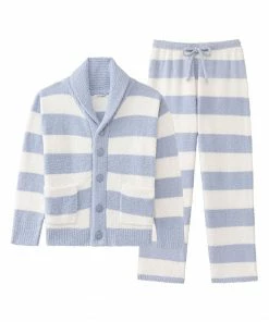 Aimerfeel Border Chenille Yarn Top And Bottom Set SLEEP