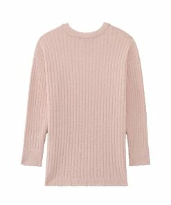 Aimerfeel Fluffy-textured Knitted Belly Warmer Lounge Set