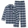 Aimerfeel Pajamas Flannel Shirt Top-Bottom Set