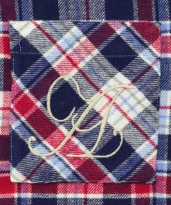 Aimerfeel Pajamas Flannel Shirt Top-Bottom Set