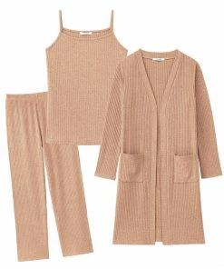 Aimerfeel Rib 3-piece Loungewear Set SLEEP