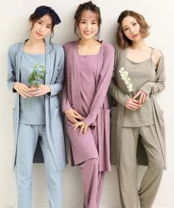 Aimerfeel Rib 3-piece Loungewear Set SLEEP