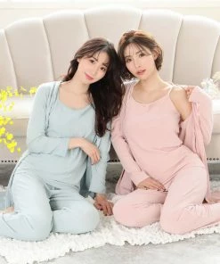Aimerfeel Rib 3-piece Loungewear Set SLEEP