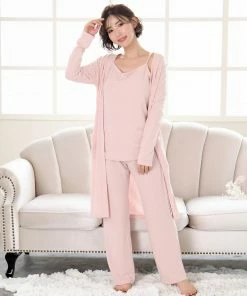 Aimerfeel Rib 3-piece Loungewear Set SLEEP