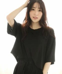 Aimerfeel Simple High-waist Top And Shorts Set