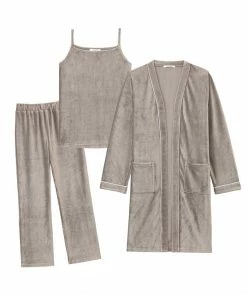 Aimerfeel SLEEP Rib Velor 3-piece Roomwear Set
