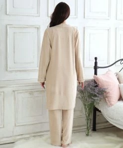 Aimerfeel SLEEP Rib Velor 3-piece Roomwear Set