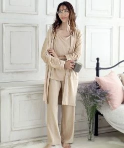 Aimerfeel SLEEP Rib Velor 3-piece Roomwear Set