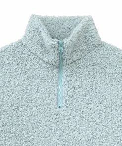 Aimerfeel Half-Zip Hooded Fleece Top And Bottom Set SLEEP