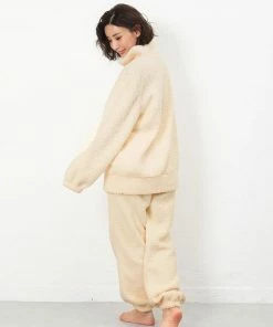 Aimerfeel Half-Zip Hooded Fleece Top And Bottom Set SLEEP