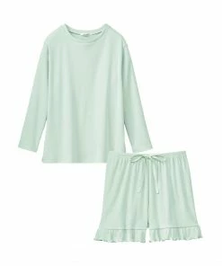 Aimerfeel Ribbed Cut-and-Sew Top-and-Bottom Set SLEEP