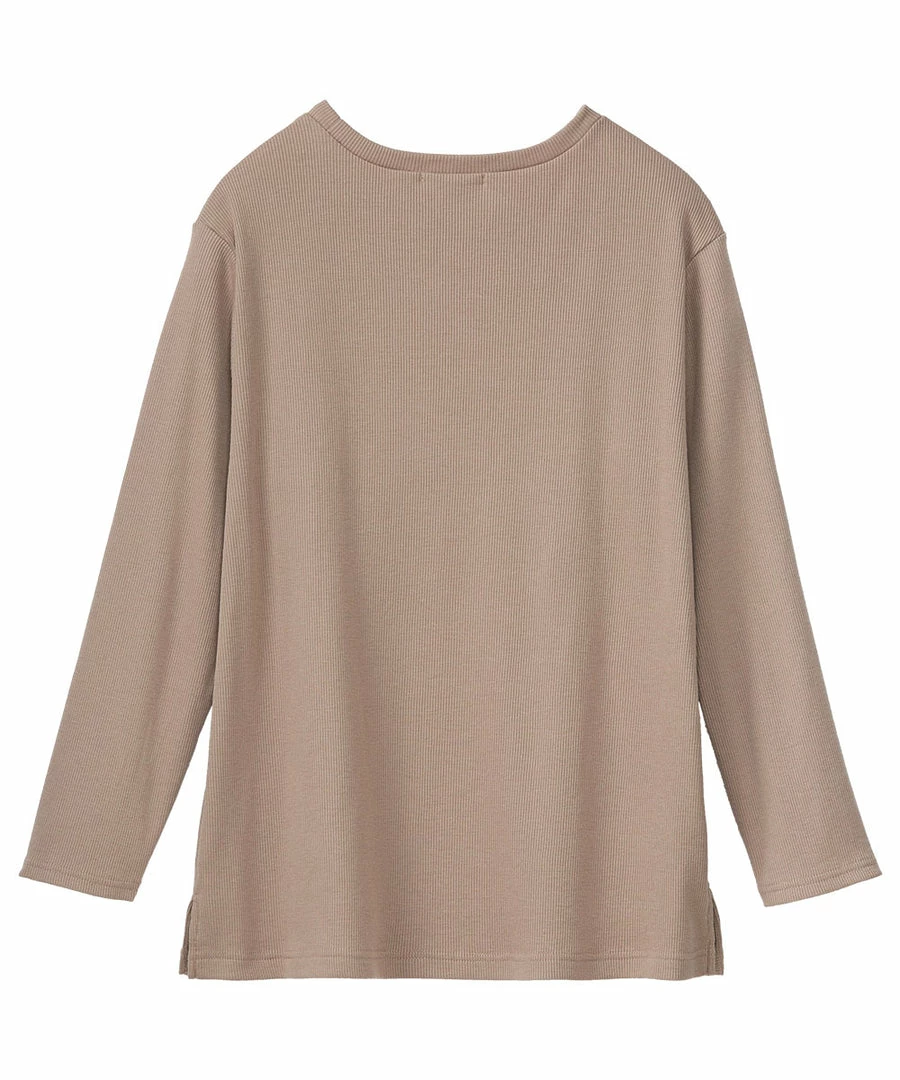 Aimerfeel Ribbed Cut-and-Sew Top-and-Bottom Set SLEEP