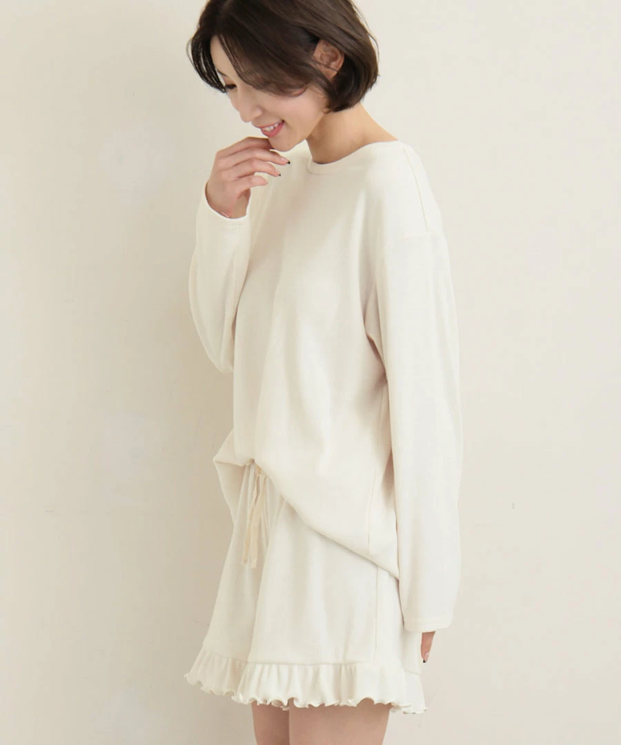 Aimerfeel Ribbed Cut-and-Sew Top-and-Bottom Set SLEEP