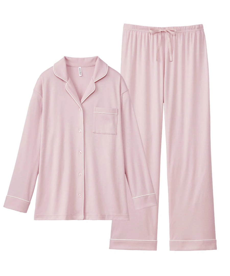 Aimerfeel One-color Standard Pajama Top-Bottom Set SLEEP
