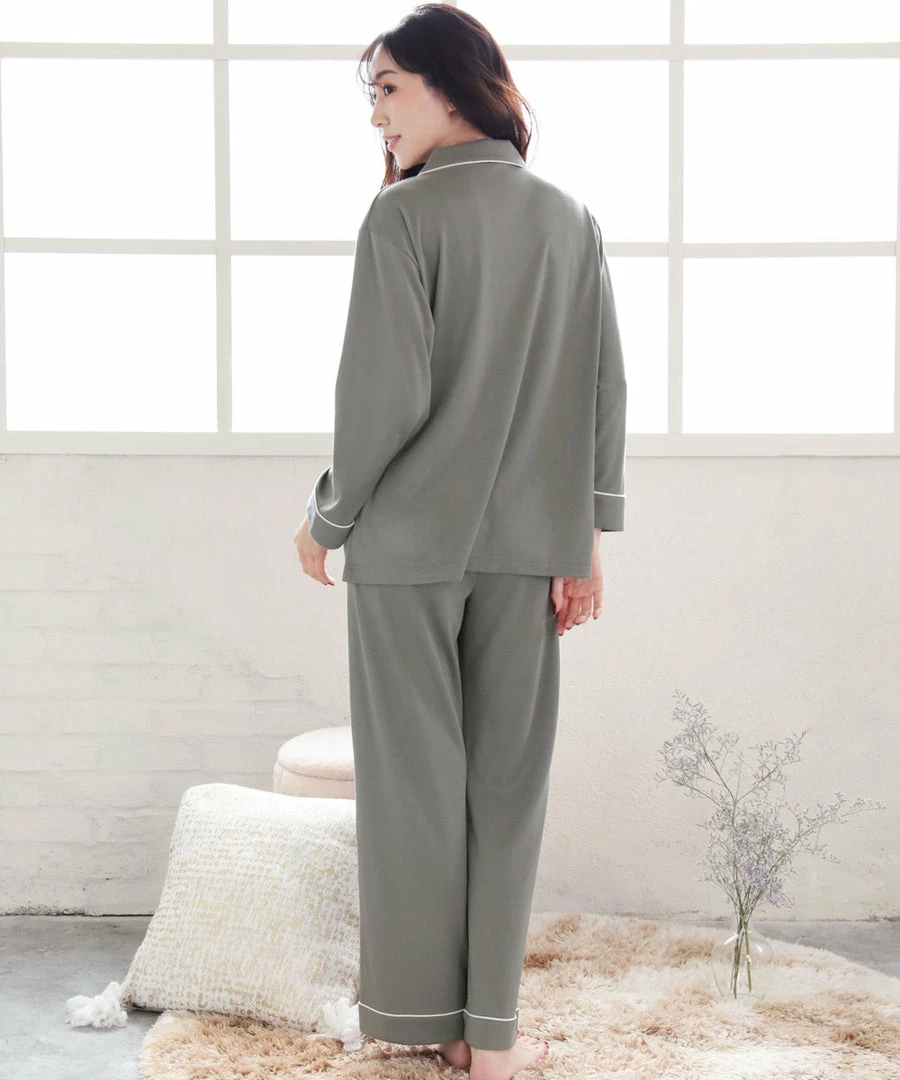 Aimerfeel One-color Standard Pajama Top-Bottom Set SLEEP