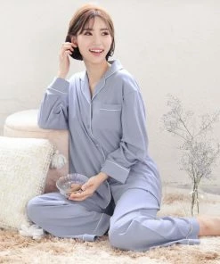 Aimerfeel One-color Standard Pajama Top-Bottom Set SLEEP