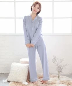 Aimerfeel One-color Standard Pajama Top-Bottom Set SLEEP