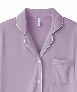 Aimerfeel Short Sleeve Cutsew And Long Pants Pajamas Top-Bottom Set SLEEP