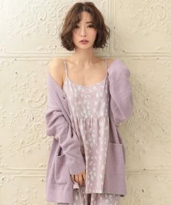 Aimerfeel Dalmatian Knit 3piece Loungewear Set