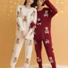 Aimerfeel Bear Chenille Yarn Top And Bottom Set SLEEP