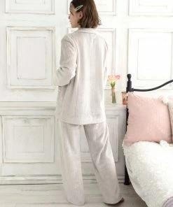 Aimerfeel Fluffy Fleece Top-Bottom Set