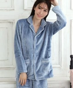 Aimerfeel Fluffy Fleece Top-Bottom Set