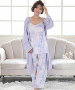 Aimerfeel Beautifully Pale Colors 3-piece Room Wear Set SLEEP