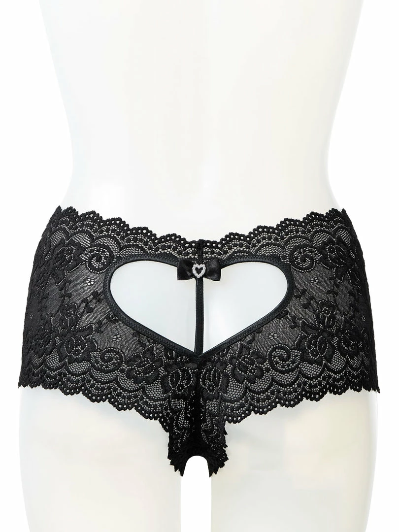 Aimerfeel Cheeky Panty With Open Back Heart
