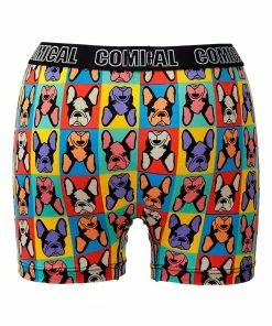 Aimerfeel Bulldog Face Print Boxer (Men's)