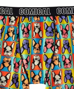 Aimerfeel Bulldog Face Print Boxer (Men's)