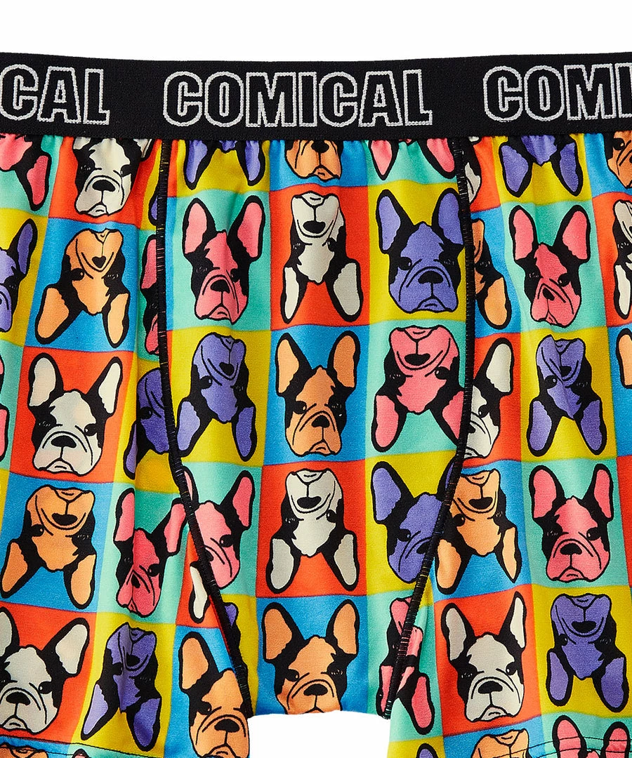 Aimerfeel Bulldog Face Print Boxer (Men's)