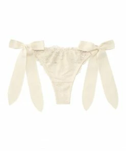 Aimerfeel Chiffon Tie-up Bow Ribbon Thong Panty PANTIES