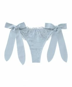 Aimerfeel Chiffon Tie-up Bow Ribbon Thong Panty PANTIES