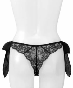 Aimerfeel Chiffon Tie-up Bow Ribbon Thong Panty PANTIES